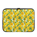Yellow Spring Tulip Pattern Print Laptop Sleeve