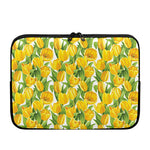 Yellow Spring Tulip Pattern Print Laptop Sleeve