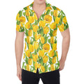 Yellow Spring Tulip Pattern Print Men's Shirt
