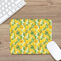 Yellow Spring Tulip Pattern Print Mouse Pad