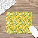 Yellow Spring Tulip Pattern Print Mouse Pad