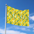 Yellow Spring Tulip Pattern Print Polyester Flag