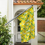 Yellow Spring Tulip Pattern Print Polyester Flag