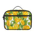 Yellow Spring Tulip Pattern Print Portable Lunch Bag