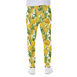 Yellow Spring Tulip Pattern Print Scuba Joggers