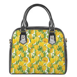 Yellow Spring Tulip Pattern Print Shoulder Handbag