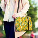 Yellow Spring Tulip Pattern Print Shoulder Strap Bible Bag