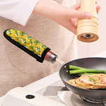 Yellow Spring Tulip Pattern Print Skillet Handle Cover