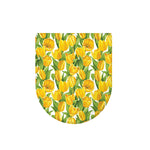 Yellow Spring Tulip Pattern Print Toilet Lid Cover
