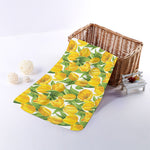 Yellow Spring Tulip Pattern Print Towel