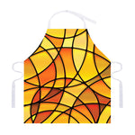 Yellow Stained Glass Mosaic Print Adjustable Apron