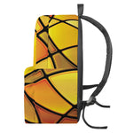 Yellow Stained Glass Mosaic Print Backpack