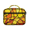 Yellow Stained Glass Mosaic Print Briefcase Bible Bag
