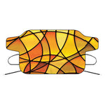 Yellow Stained Glass Mosaic Print Car Windshield Snow Cover