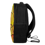 Yellow Stained Glass Mosaic Print Casual Backpack