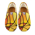 Yellow Stained Glass Mosaic Print Casual Shoes