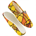 Yellow Stained Glass Mosaic Print Casual Shoes