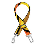 Yellow Stained Glass Mosaic Print Dog Seat Belt