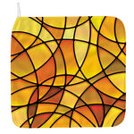 Yellow Stained Glass Mosaic Print Hand Towel