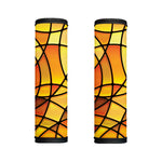 Yellow Stained Glass Mosaic Print Handle Covers