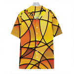 Yellow Stained Glass Mosaic Print Hawaiian Shirt