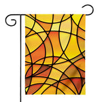 Yellow Stained Glass Mosaic Print House Flag