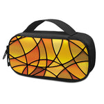 Yellow Stained Glass Mosaic Print Insulin Cooler Travel Case