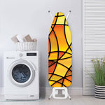 Yellow Stained Glass Mosaic Print Ironing Board Cover