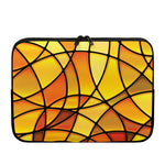 Yellow Stained Glass Mosaic Print Laptop Sleeve