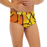 Yellow Stained Glass Mosaic Print Men's Briefs