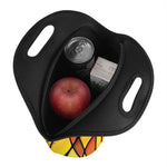 Yellow Stained Glass Mosaic Print Neoprene Lunch Bag