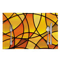 Yellow Stained Glass Mosaic Print Placemat