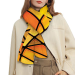 Yellow Stained Glass Mosaic Print Scarf