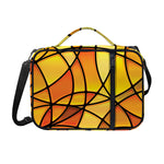 Yellow Stained Glass Mosaic Print Shoulder Strap Bible Bag