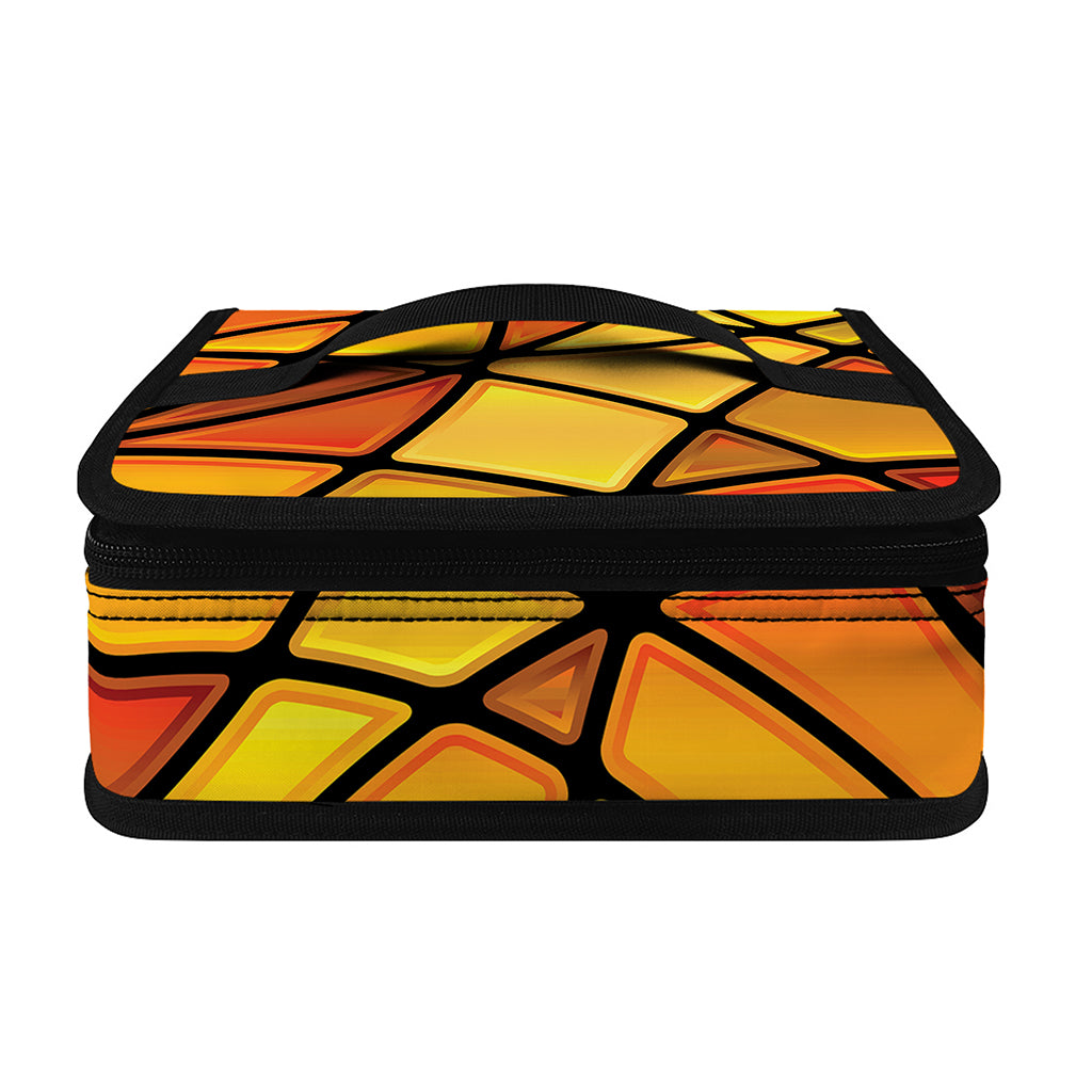 Yellow Stained Glass Mosaic Print Small Lunch Bag