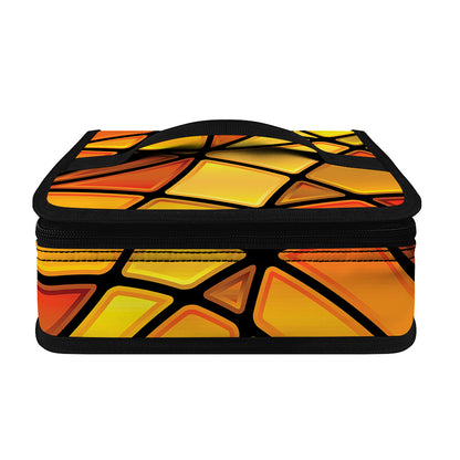 Yellow Stained Glass Mosaic Print Small Lunch Bag