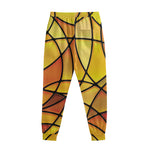 Yellow Stained Glass Mosaic Print Sweatpants