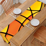 Yellow Stained Glass Mosaic Print Table Runner