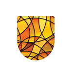 Yellow Stained Glass Mosaic Print Toilet Lid Cover