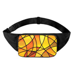 Yellow Stained Glass Mosaic Print Waist Bag