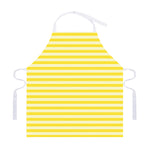 Yellow Striped Pattern Print Adjustable Apron