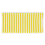Yellow Striped Pattern Print Beach Towel