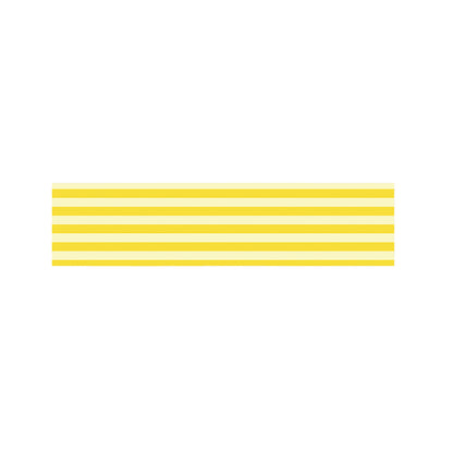 Yellow Striped Pattern Print Bed Runner