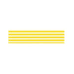 Yellow Striped Pattern Print Bed Runner