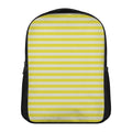 Yellow Striped Pattern Print Casual Backpack