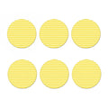Yellow Striped Pattern Print Coaster Set