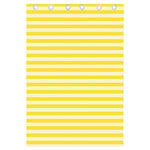 Yellow Striped Pattern Print Curtain