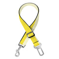 Yellow Striped Pattern Print Dog Seat Belt