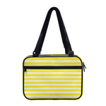 Yellow Striped Pattern Print Double Strap Bible Bag