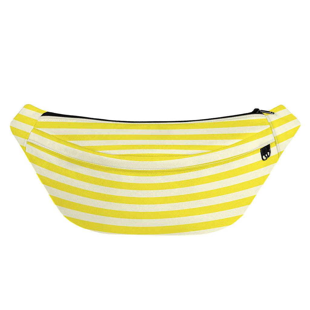 Yellow Striped Pattern Print Fanny Pack